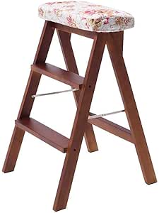 JPVGIA Escalera Plegable Silla Plegable Escala con 3 Pasos, Escalera de