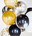 Shindig + Bash 12 Inch Party Balloons - Confetti - Gold - Black - White - Marble - 20 Pieces