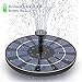 CONXWAN Solar Fountain Pump with Battery Backup, Free Standing 2.5W Bird Bath Fountain Solar Panel Kit Water Pump for Birdbath, Pond, Pool,Garden and Lawn