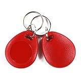 10Pieces 13.56MHz MIFARE Classic 1K RFID ABS Key Fob ISO14443A – Color Red