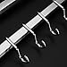 HOMEMAXS Magnetic Knife Holder, 17 inches Strong Stainless Steel Magnetic Knife strip, Double Knife Bar with 8 Removable Hooks Knife Rack Tool Holder