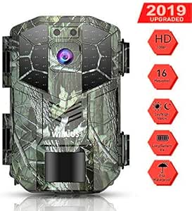 WiMiUS Cámara de Caza Vigilancia, Trail Cámara 16MP 1080P IP66