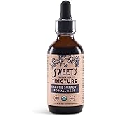 Sweet's Elderberry Tincture | USDA Organic | Alcohol-Free | Black Elderberry | Immune Support for All Ages | Travel-Friendly 2 oz Bottle with Dropper | Vegan | Keto | Non-GMO | Unsweetened