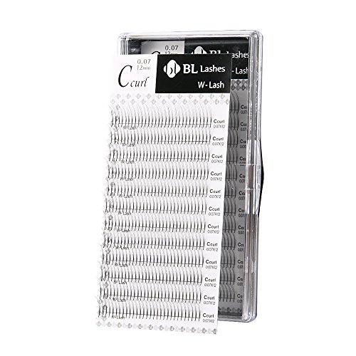 Eyelash Extension BL W Volume Lash C Curl Thickness 0.07mm (0.07X12mm)