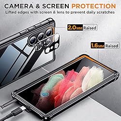 Temdan for Samsung Galaxy S23 Ultra Case, [Built-in