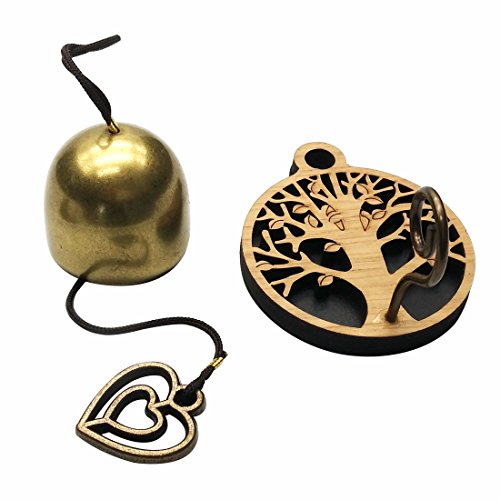 GARASANI Zinc, Steel Bell - Door Bell, Doorbell for Decoration, Front Door, Interior, Exterior Decor, Gold (Tree)