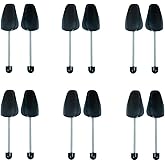Ahberxig 6 Pairs Plastic Shoe Trees for Men (Black)