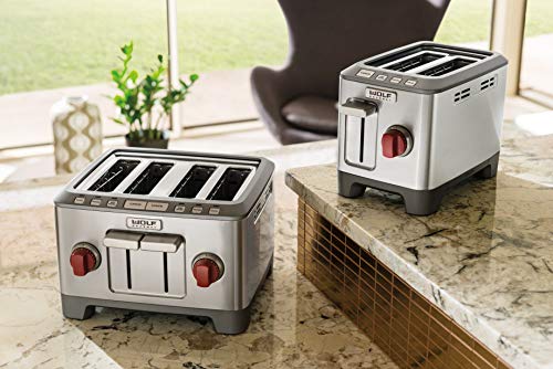 Wolf Gourmet 4 Slice Toaster (WGTR104S) (Red)