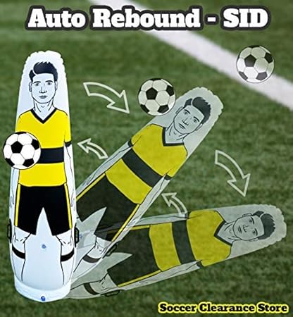 Children And Adult Inflatable Soccer Dummy Goalkeepr 1 6m Tall Air Mannequin Free Kick Defender Wall For Football Practice And Dribbling Wall Passing Drills Sports Fitness Training Equipment Fcteutonia05 De