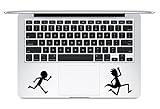 Trackpad Rick And Morty Running Apple Macbook Laptop Vinyl Sticker Decal