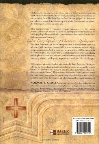 Baker Encyclopedia Of Christian Apologetics Geisler Norman L Amazon Sg Books