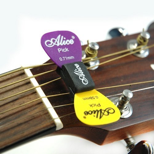 Alice 2 x GUITAR PICK HOLDER A010C rubber wedge plectrum for acoustic