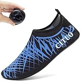CIOR Men Women and Kids Quick-Dry Water Shoes darkweight Aqua Socks For Beach Pool Surf Yoga Exercise,CT1605,Blue,44.45