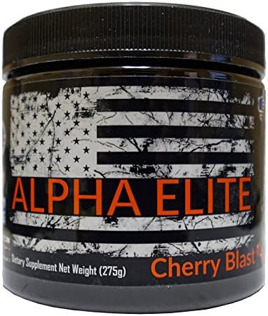 Alpha Elite: Pre Workout Supplement - Cherry Blast - with 99% pure materials (Creatine, Beta-Alanine, D-Aspartic Acid and more)