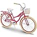 Huffy Cruiser Bike Womens, Holbrook 24 inch, Red