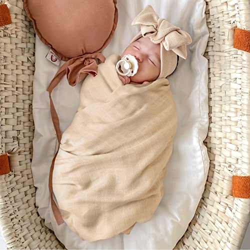 Momcozy Swaddle Blanket 47 X 47 Inches, Soft and SkinFriendly Muslin