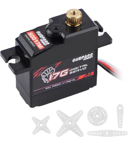 Servo De 5 Cables Para Coches RC 1/18 – Compatible Con HS18301-HS18314 – Control Preciso Y Duradero – Mejora El Rendimiento