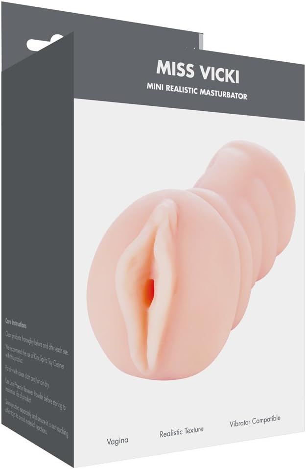 Linx Miss Vicki Mini Realistic Masturbator, One Size, Flesh