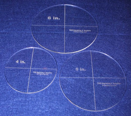 Circle Template 3 Piece Set. 4