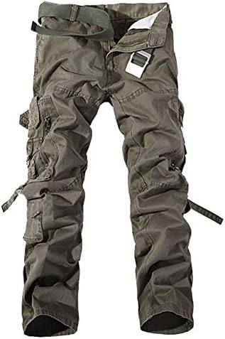 Men's Cotton Casual Military Army Cargo Camo Combat Work Pants