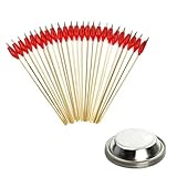 Bluecell 5 pcs Metallic Paint Tray for Model Painting/Mixing/Washing+25 pcs Alligator Clip Stick for Airbrush Hobby Model Parts