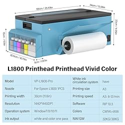 VULYEY L1800 DTF Printer A3 DTF Transfer Printer