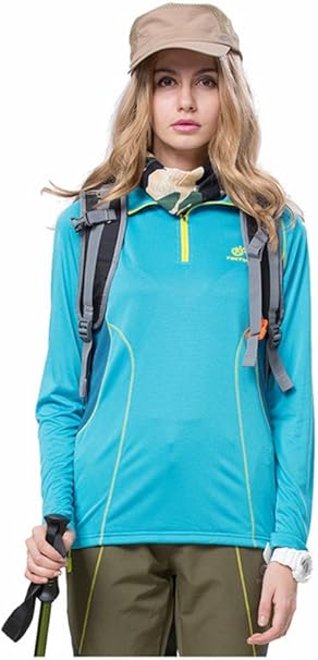 Amazon Roseate レディース アウトドア スポーツ 春夏 吸汗速乾 防水 機能 透気 日焼け止め 長袖 Tシャツ トレッキング 登山 旅行 自転車 Xxl サッカー フットサル シャツ 通販