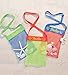 Set of 3 Colorful Mesh Sea Shell Collecting Bags - Beach and Sand Toys - Shoulder Strap - Reusable - Bags Measure Approx. 10 x 13