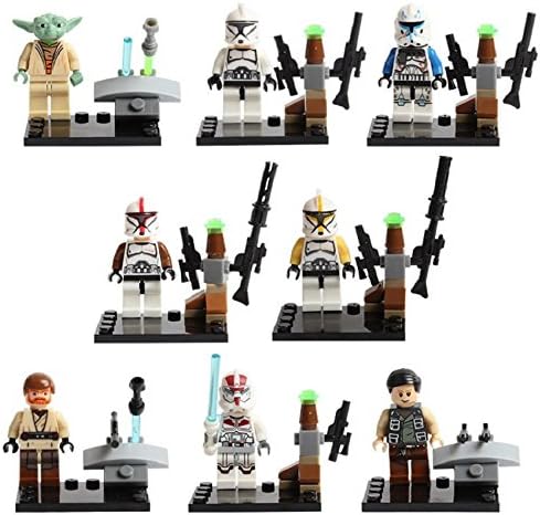 Hot! Lots of 8 Sets Building Toys Minifigures Star Wars Series Blocks Toy