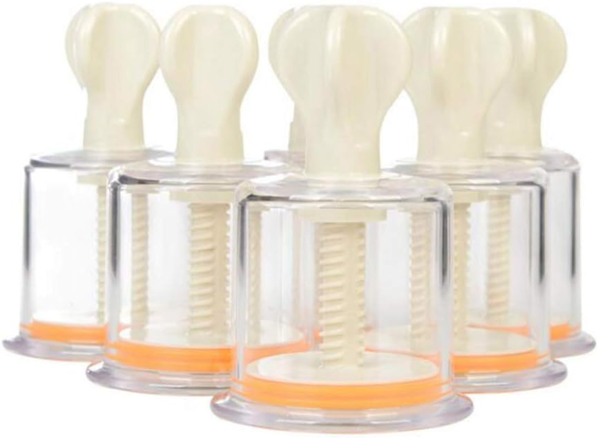 Vacuum Cupping Therapy Set, 6 with Negative Pressure Suction Type Hand Twist Cupping Body Massage Muscle Joint Soreness Relief (6 Pcs)