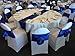 Spring Rose(TM) Royal Blue Wedding Satin Chair Sashes(set of 10). These Are a Wonderful Decoration for Your Chairs. Be Sure and Add Them to Your List of Party Supplies.