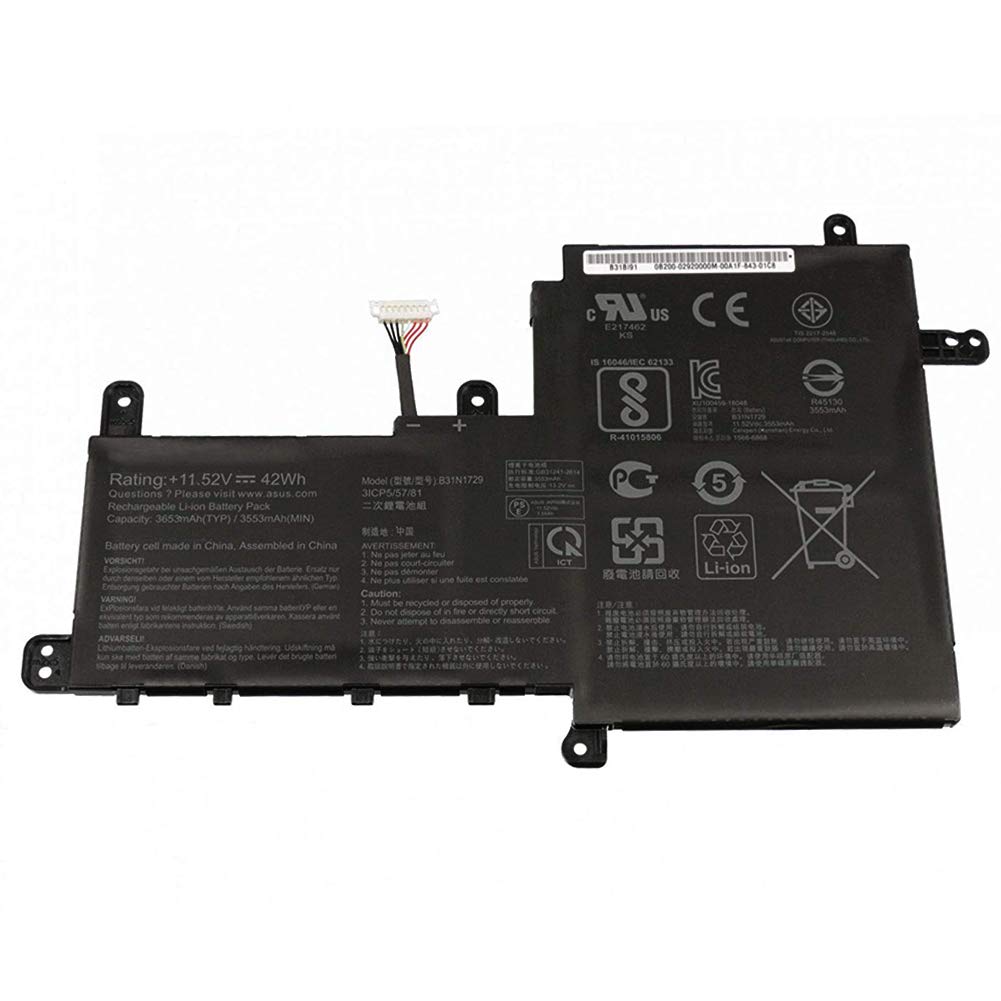 XITAIAN 11.52V 42Wh 3653mAh B31N1729 Replacement Laptop Battery for VivoBook S15 S530 S530UA S530UN S530UN-BQ097T X530FN X530FN-1A X530FN-1B X530FN-1D