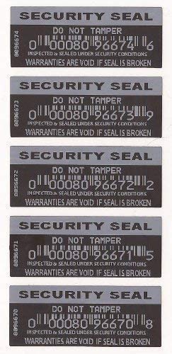 100 x Security Labels Stickers Security Seal Do Not Tamper Warranties are Void if Seal is Broken