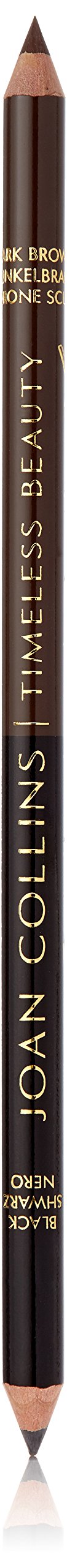 Joan Collins Timeless Beauty Contour Eyebrow Pencil Duo, Black/Dark Brown 1.56 g