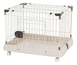 IRIS USA Small Portable Wire Animal Cage, Easy