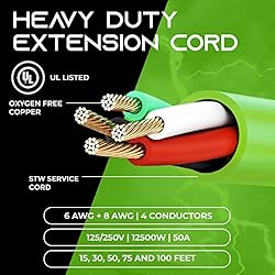 GearIT 50-Amp Extension Cord for RV and EV