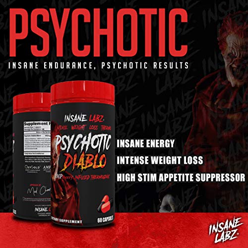 Insane Labz Psychotic Diablo Thermogenic Fat Burner for Men and Women