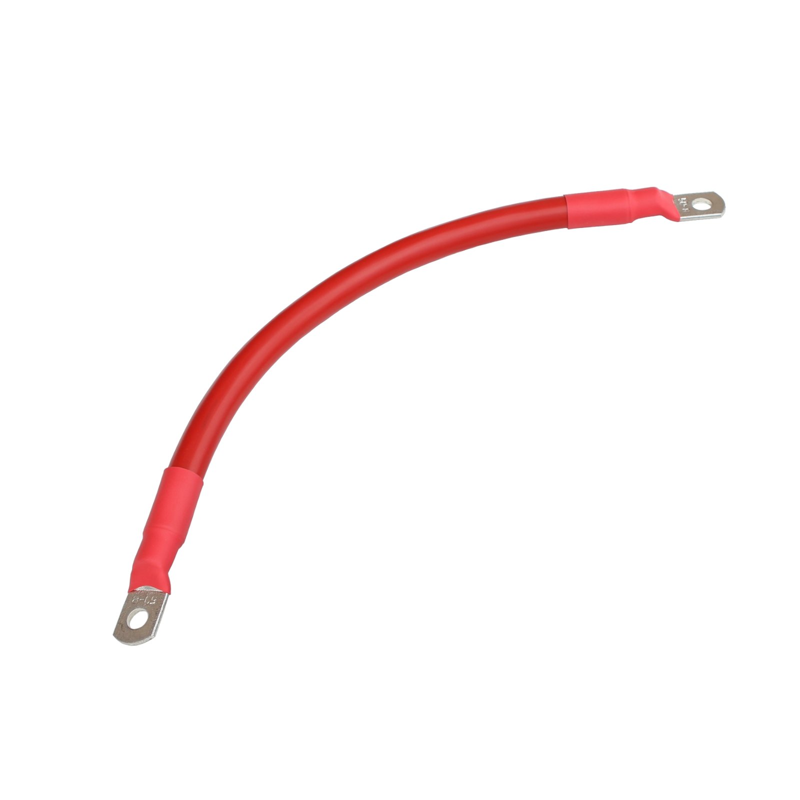 30cm 50mm2 heavy duty red battery cable link with eyelets to connect batteries together in one battery bank