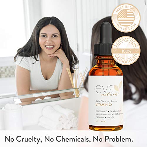 Eva Naturals Vitamin C Serum Plus 2 Retinol, 3.5 Niacinamide, 5