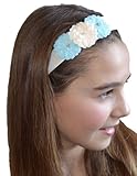 Girls Julia Chiffon Vintage Flower Arch Headband