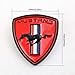 TOPOND Red Metal Running Horse Pony Car Door Fender Badge Hood Head Tailgate Emblem Rear Decal Sticker For Ford Mustang GT Accessories