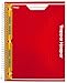 Mead Trapper Keeper Snapper Trapper Spiral Notebook, 3 Subject, Wide Ruled, Red (72718)