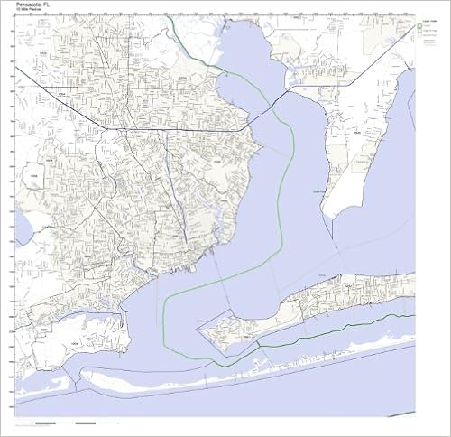 Pensacola Zip Code Map Pensacola, Fl Zip Code Map Laminated: Amazon.com: Office Products