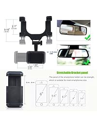 Soporte para teléfono móvil, soporte para espejo retrovisor de coche, soporte para camión, soporte para iPhone...