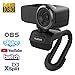 AUSDOM HD Webcam 1080P with Microphone, USB Computer Web Camera, OBS Live Streaming Webcam, Widescreen Video Camera for Calling & Recording,Laptop Desktop Webcam for YouTube Xsplit Mixer Skype Twitch