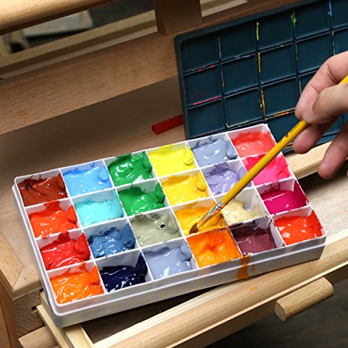 image for Transon Artist Paint Palette Box 24 Large Deep Wells Airtight for Wate