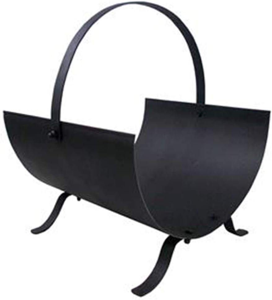 Modern Firewood Log Rack Round Fireplace Stand Holder Storage Support