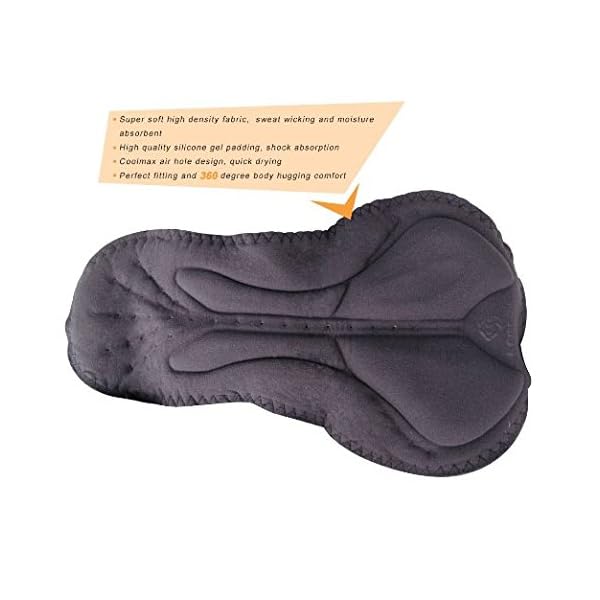 4ucycling-Mens-Black-Silicone-Gel-Padded-Compression-Tights