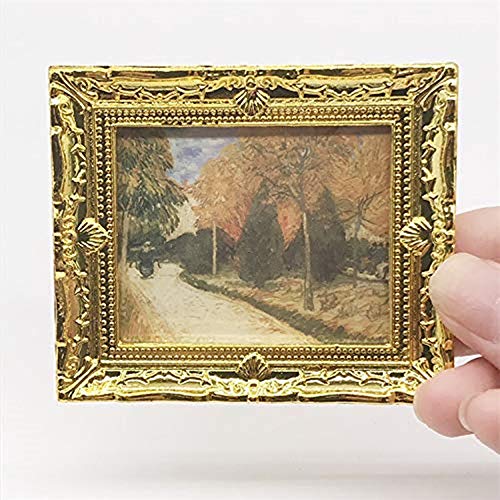 image for SXFSE Dollhouse Decoration Accessories, 1:12 Doll House Miniature Pain