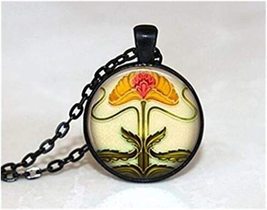 we are Forever family Art Deco Necklace Art Deco Jewelry Flower Necklace